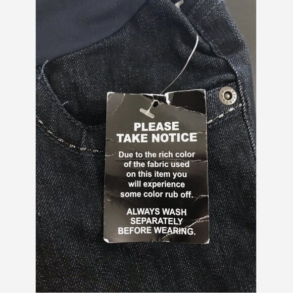 MOTHERHOOD Maternity Bling Jeans NWT Med Cropped Pants - Picture 8 of 8